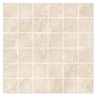 Marmor Mosaik Klinker Montargil Beige Poleret 30x30 (5x5) cm-2